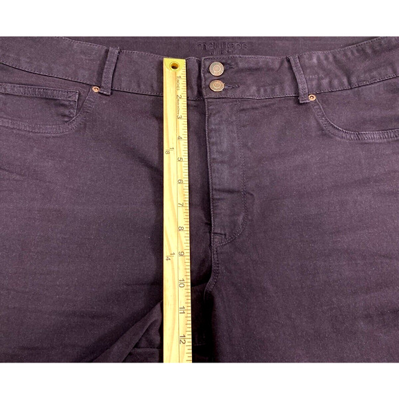 Maurices High Rise Jeans Womens Size 22W Deep Purple Stretch Skinny Casual - Picture 8 of 11